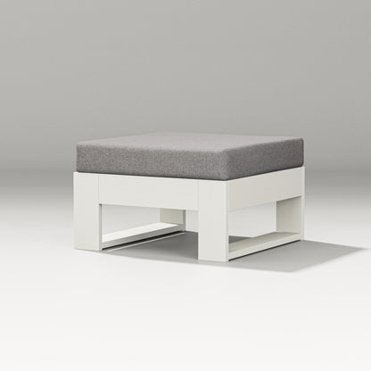 PW Designer Series Latitude Lounge Ottoman in Vintage White / Grey Mist