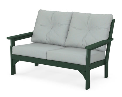 POLYWOOD® Vineyard Deep Seating Loveseat in Green / Spa