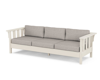 Martha Stewart by POLYWOOD® Acadia Deep Seating Sofa in Sand / Weathered Tweed