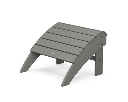 POLYWOOD® Vineyard Curveback Adirondack Ottoman in Slate Grey