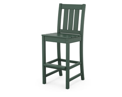 POLYWOOD® Oxford Bar Side Chair in Green
