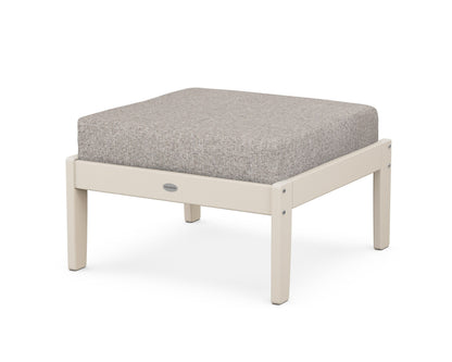 POLYWOOD® Braxton Deep Seating Ottoman in Sand / Weathered Tweed
