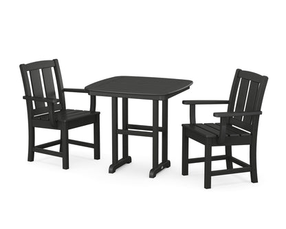 POLYWOOD® Mission 3-Piece Dining Set in Black