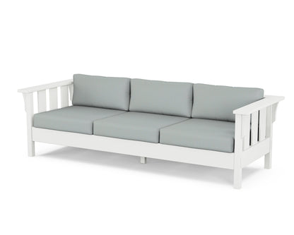 Martha Stewart by POLYWOOD® Acadia Deep Seating Sofa in White / Spa