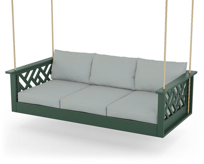 POLYWOOD® Chippendale Daybed Swing in Green / Spa