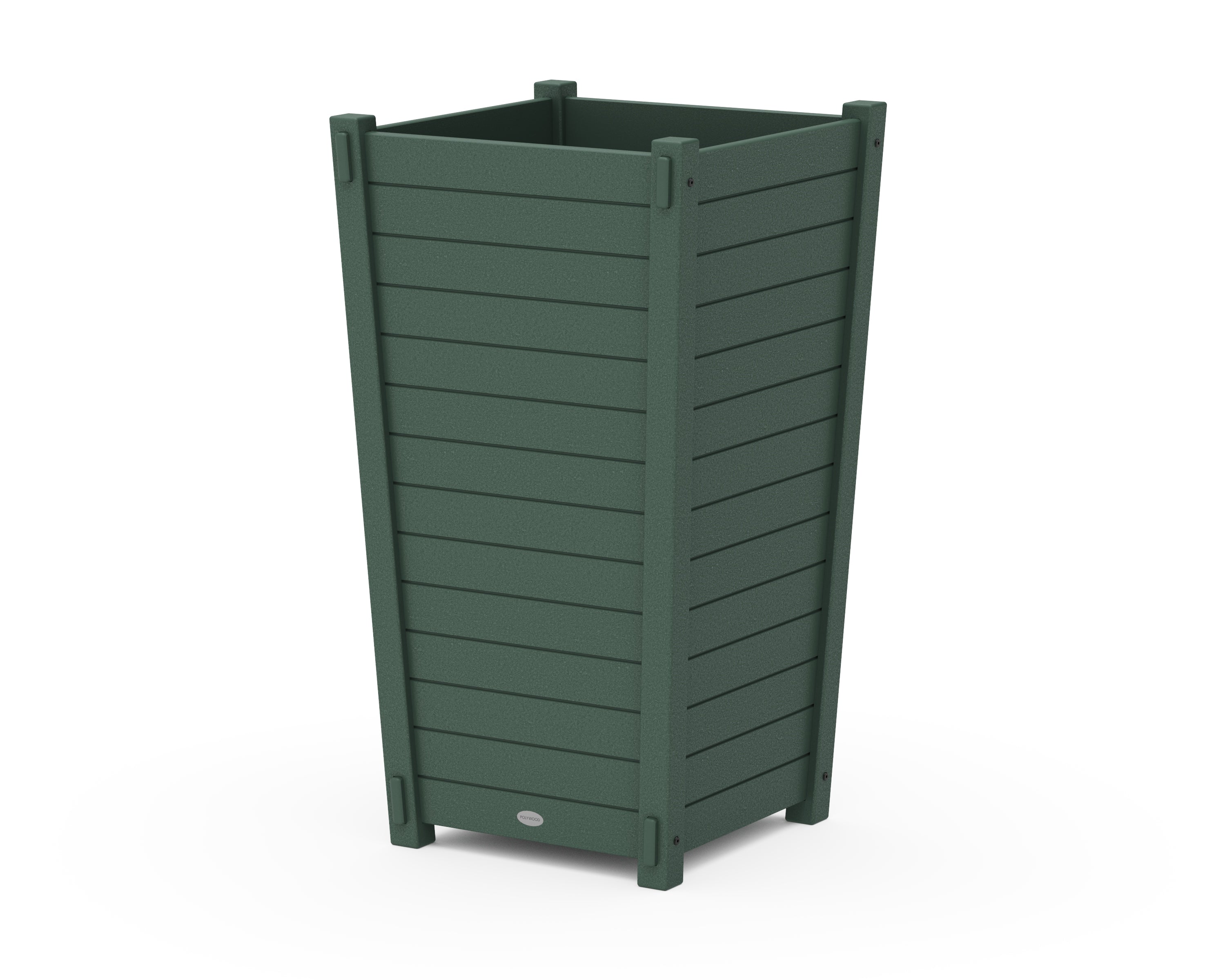 POLYWOOD® Nautical Large Tapered Square Tall Planter Box in Green