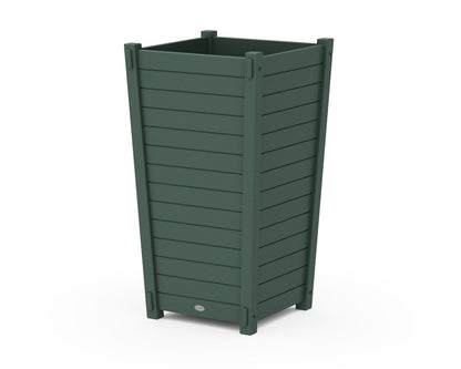 POLYWOOD® Nautical Large Tapered Square Tall Planter Box in Green