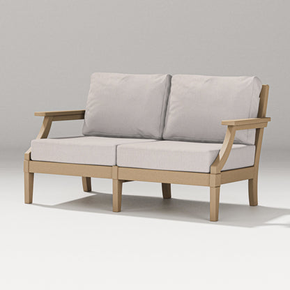 PW Designer Series Estate Loveseat in Vintage Sahara / Dune Burlap
