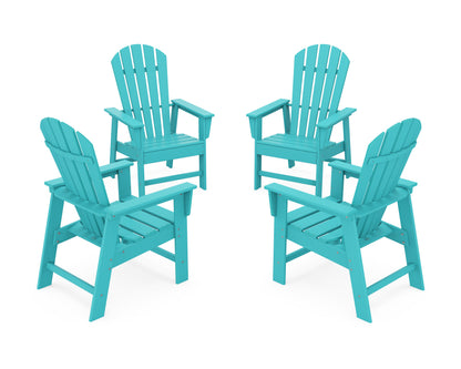 POLYWOOD® 4-Piece South Beach Casual Chair Conversation Set in Aruba