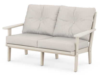 POLYWOOD® Lakeside Deep Seating Loveseat in Sand / Cast Ash
