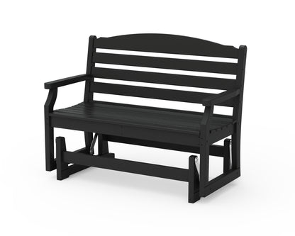 POLYWOOD® Savannah 48" Glider in Black