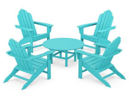 POLYWOOD® Long Island Adirondack 5-Piece Conversation Group in Aruba