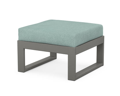 Unbranded Modular Ottoman - Modern in Slate Grey / Glacier Spa