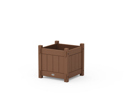 POLYWOOD® Vineyard Square Planter Box in Teak
