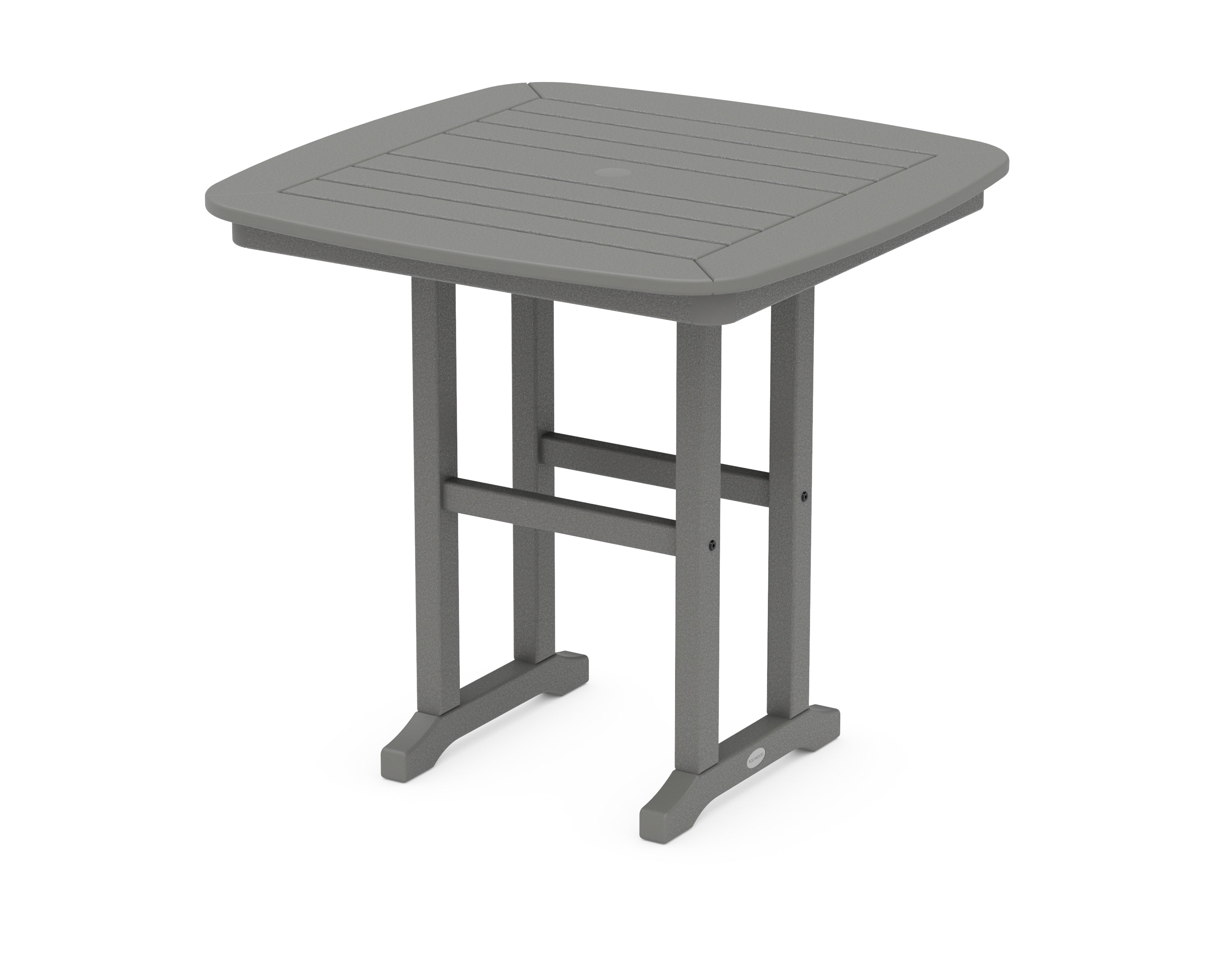 POLYWOOD® Nautical 31" Dining Table in Slate Grey