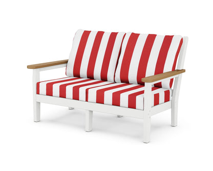 Chippendale Deep Seating Loveseat - White