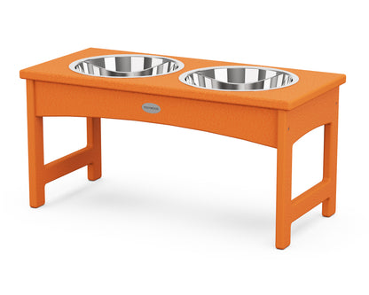 POLYWOOD® Pet Feeder in Tangerine