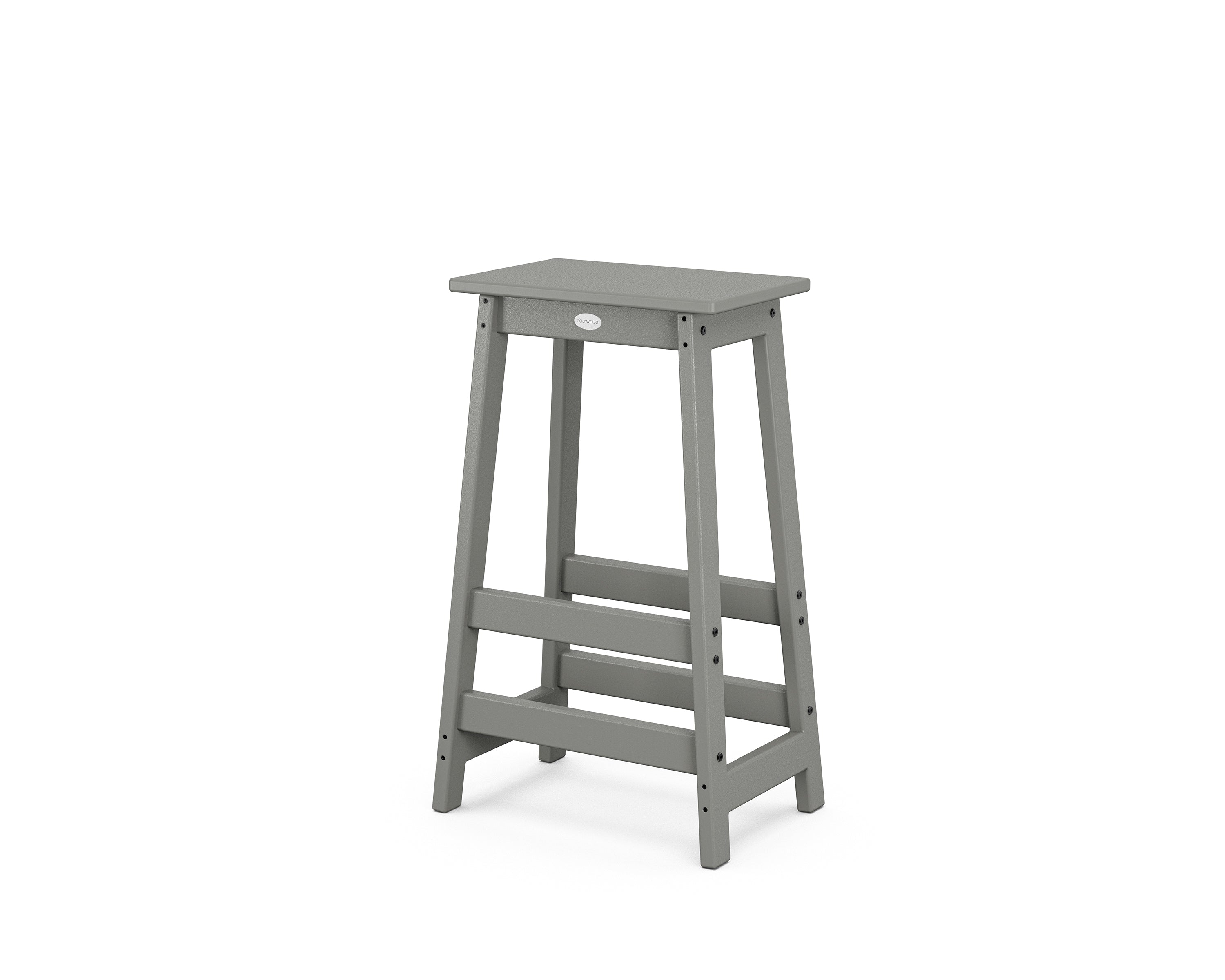 POLYWOOD® Modern Studio Bar Stool in Slate Grey