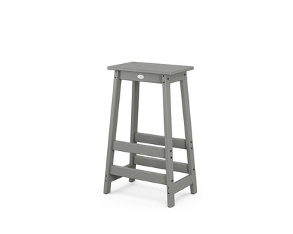 POLYWOOD® Modern Studio Bar Stool in Slate Grey
