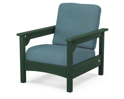 POLYWOOD® Club Chair in Green / Ocean Teal