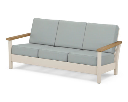 POLYWOOD® Harbour Deep Seating Sofa in Sand / Natural / Spa