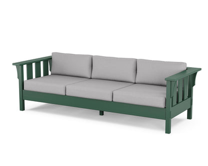 Martha Stewart by POLYWOOD® Acadia Deep Seating Sofa in Green / Granite