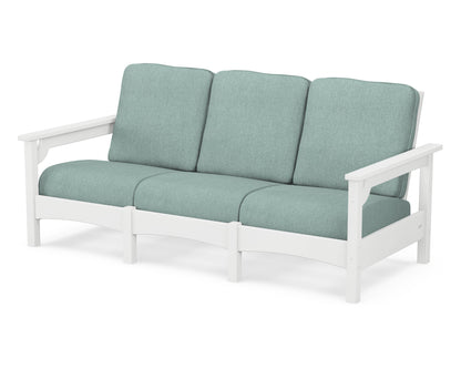 POLYWOOD® Club Sofa in White / Glacier Spa