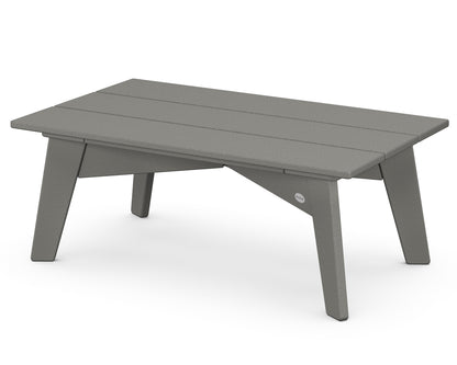 POLYWOOD® Riviera Modern Coffee Table in Slate Grey