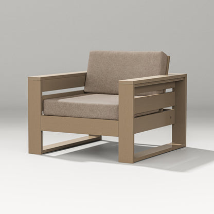 PW Designer Series Latitude Lounge Chair in Vintage Sahara / Spiced Burlap