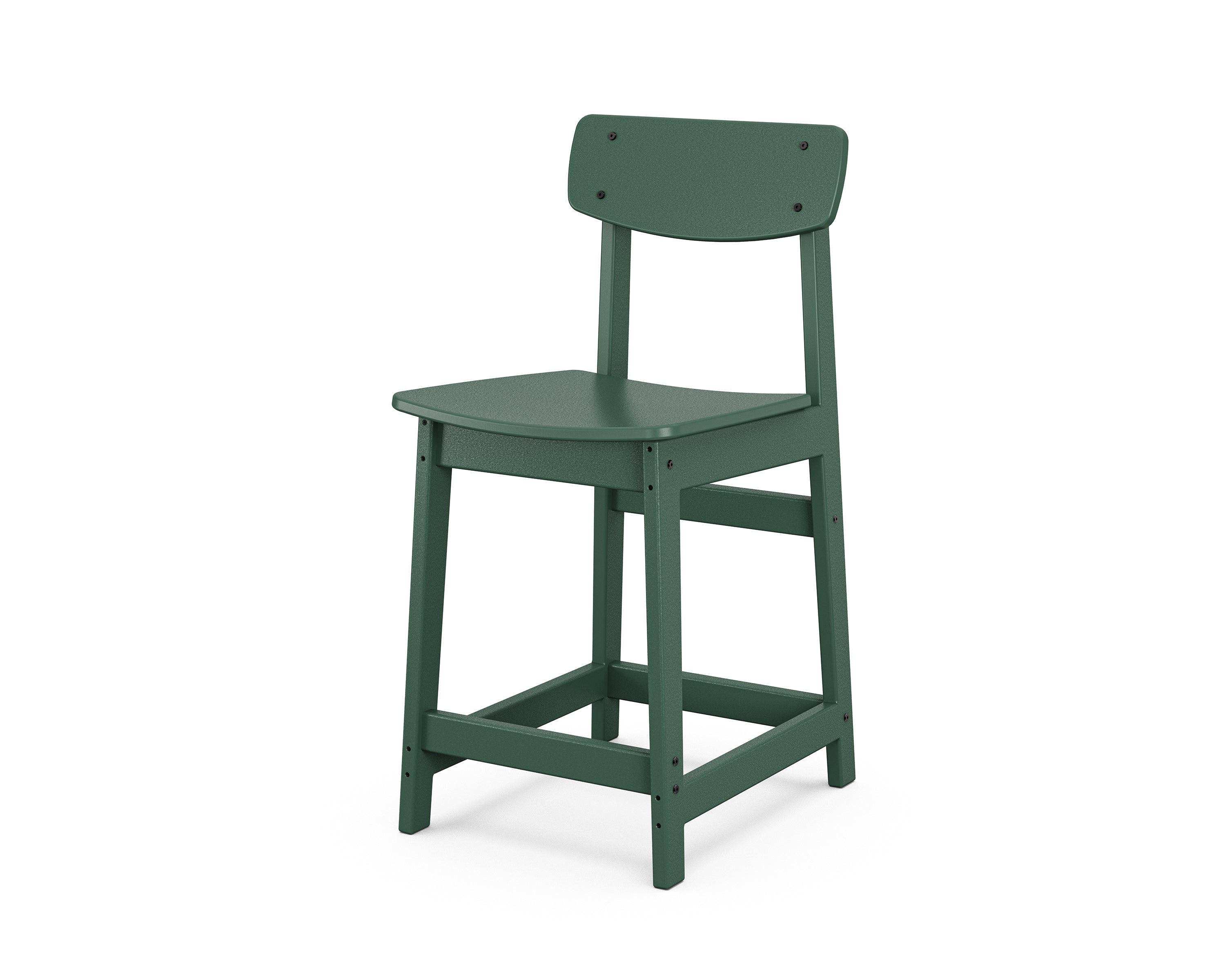 POLYWOOD® Modern Studio Urban Counter Chair in Green
