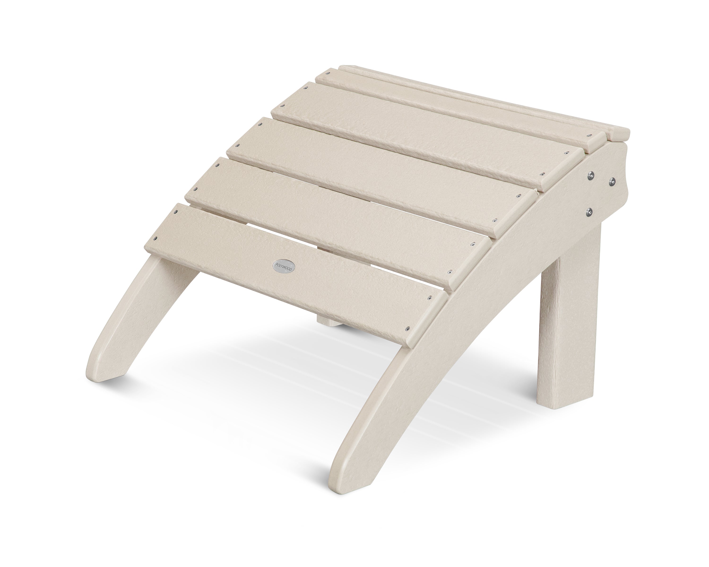 POLYWOOD® Seashell Ottoman in Sand