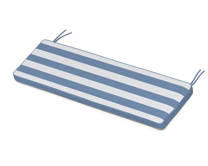 Martha Stewart by POLYWOOD® Chinoiserie Bench Seat Cushion in Cabana Stripe Sky Blue
