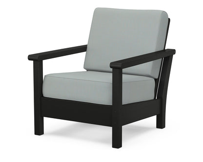 POLYWOOD® Harbour Deep Seating Chair in Black / Spa