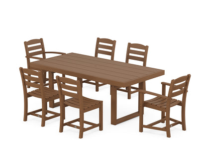 POLYWOOD® La Casa Café 7-Piece Dining Set in Teak