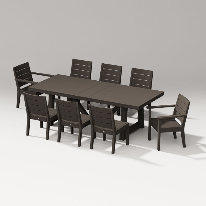 Latitude 9-piece A-frame Table Dining Set