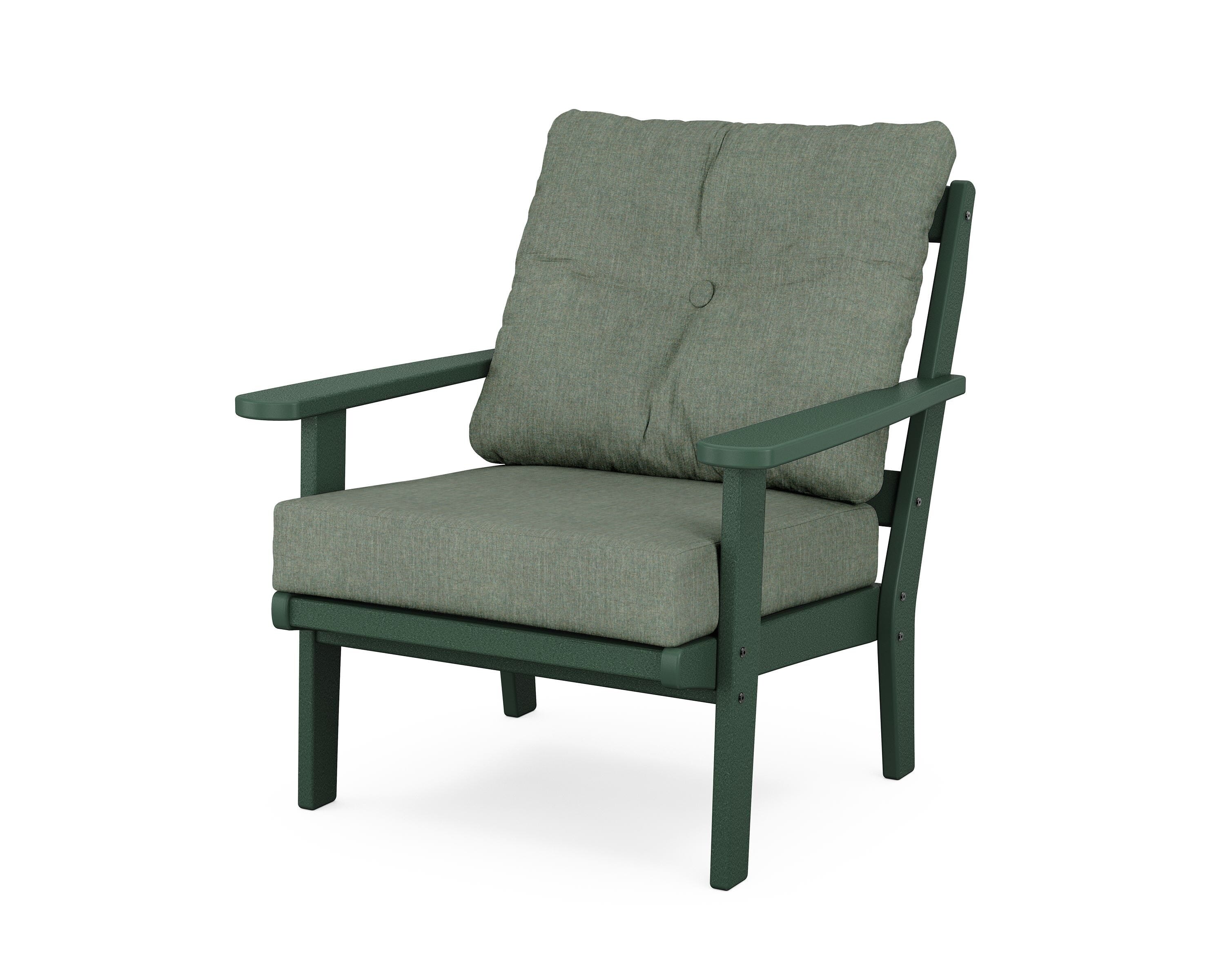 POLYWOOD® Mission Deep Seating Chair in Green / Cast Sage