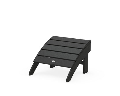POLYWOOD® Palm Coast Ottoman in Black