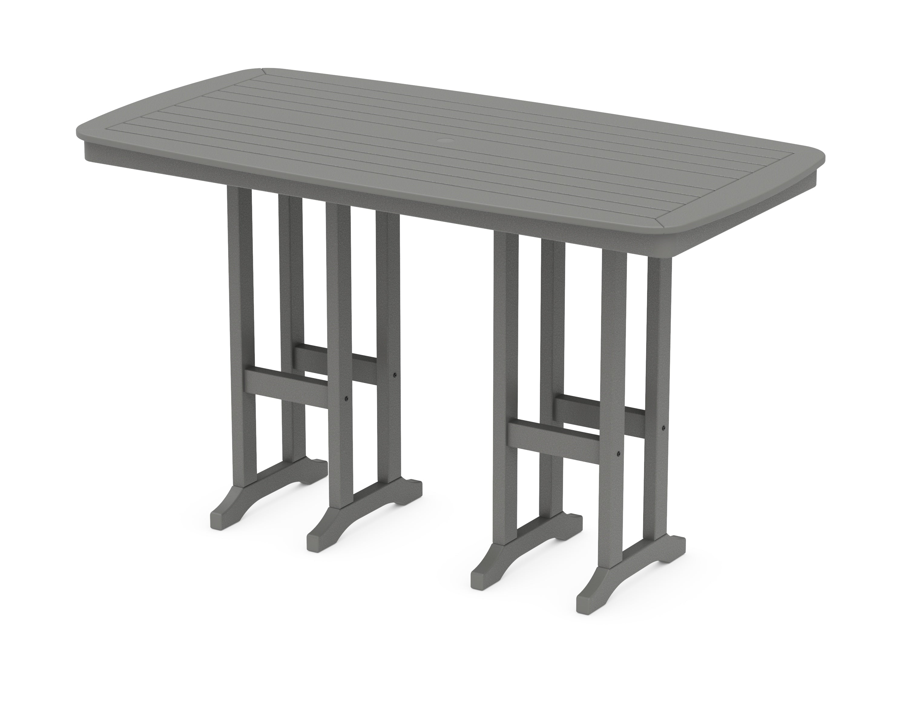POLYWOOD® Nautical 37" x 72" Bar Table in Slate Grey