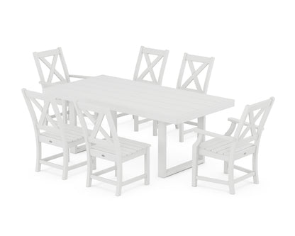 POLYWOOD® Braxton 7-Piece Dining Set in White