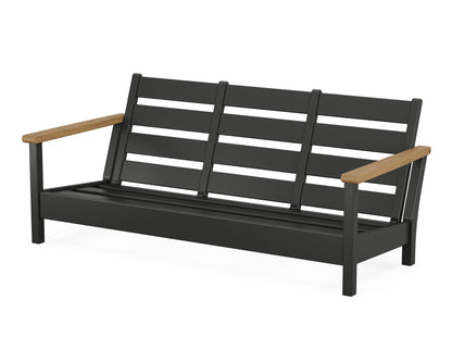 POLYWOOD® Harbour Sofa Frame in Black / Natural