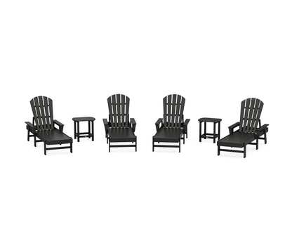 POLYWOOD® South Beach Chaise 6-Piece Set in Black