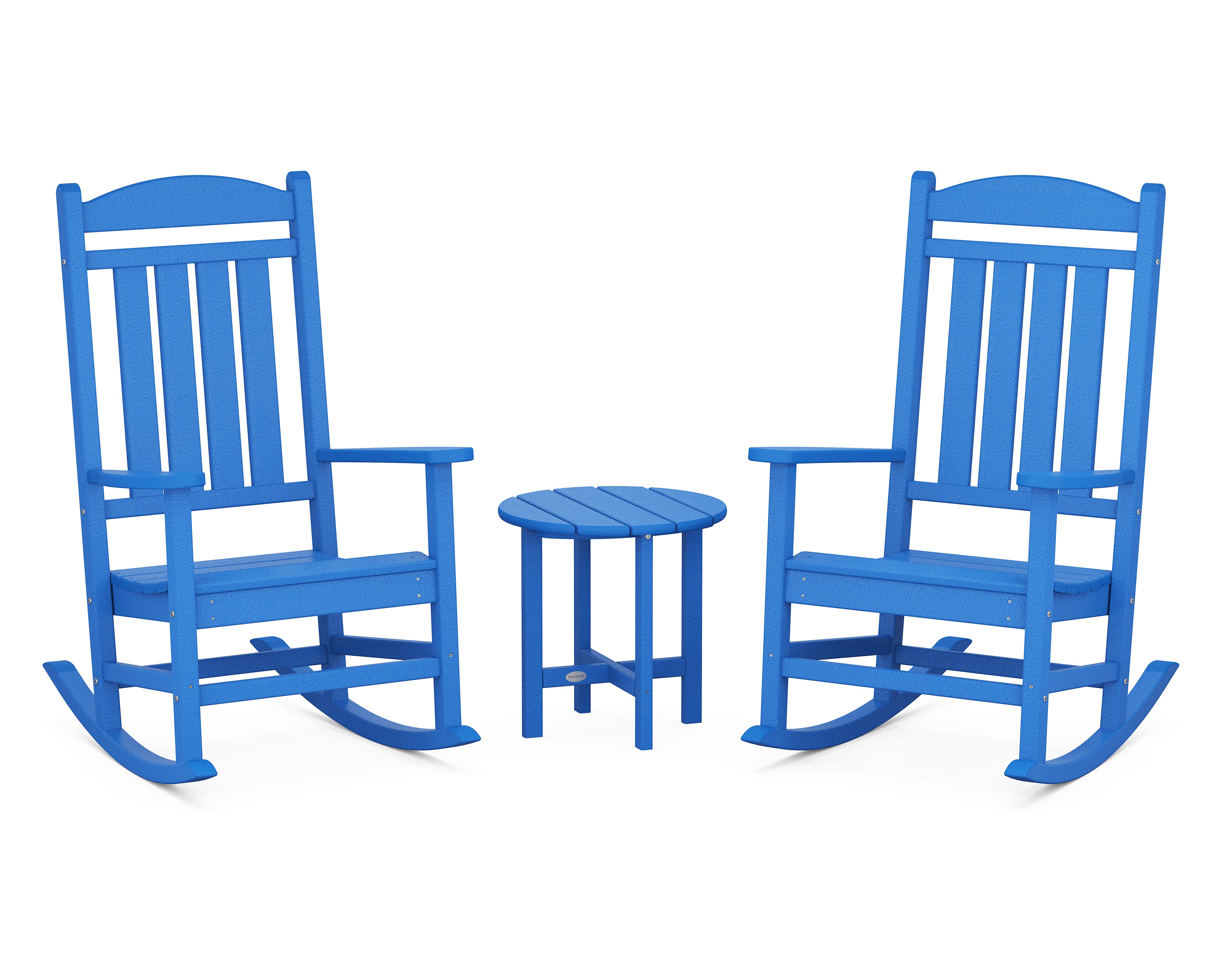 POLYWOOD® Presidential 3-Piece Rocker Set in Pacific Blue