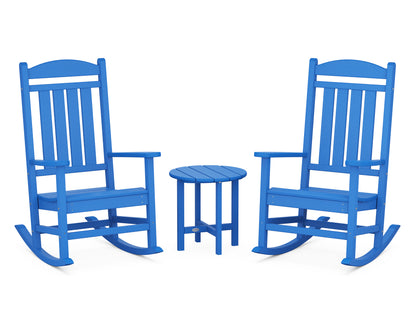 POLYWOOD® Presidential 3-Piece Rocker Set in Pacific Blue