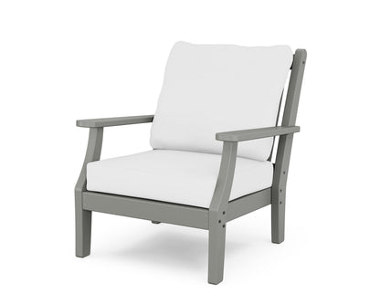 Country Living Wovendale Deep Seating Chair in Slate Grey / Natural