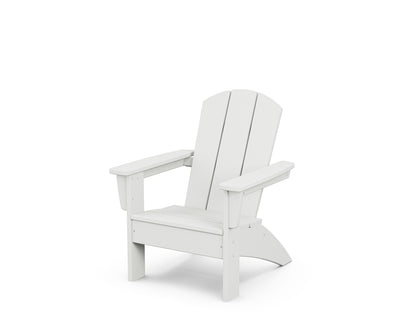 POLYWOOD® Kids Nautical Adirondack Chair in White