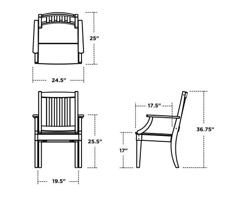 Estate Dining Arm Chair