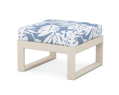 Unbranded Modular Ottoman - Modern in Sand / Leaf Sky Blue