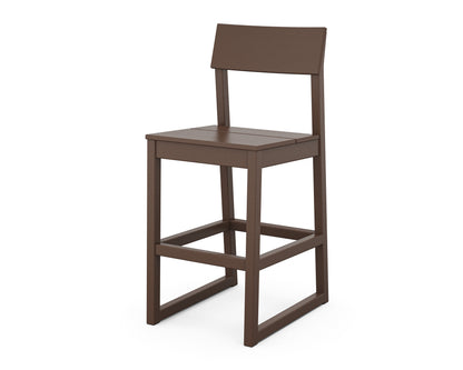 POLYWOOD® EDGE Bar Side Chair in Mahogany