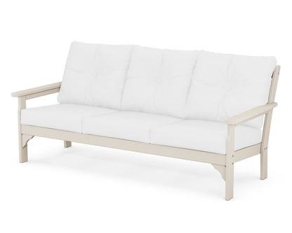 POLYWOOD® Vineyard Deep Seating Sofa in Sand / Natural
