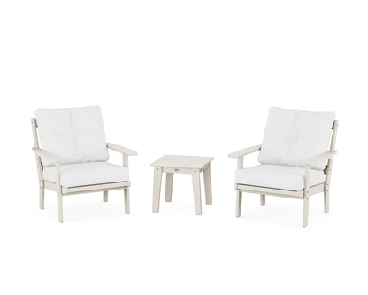 POLYWOOD® Prairie 3-Piece Deep Seating Set in Sand / Natural
